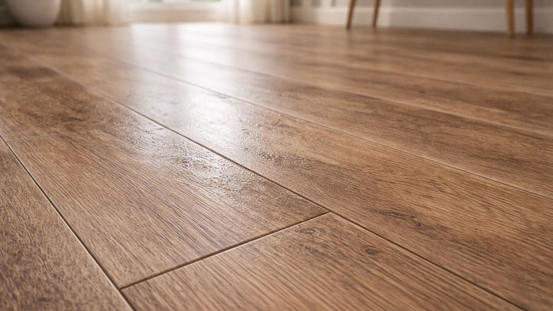Luxury vinyl plank floors are sensitive to residue buildup
