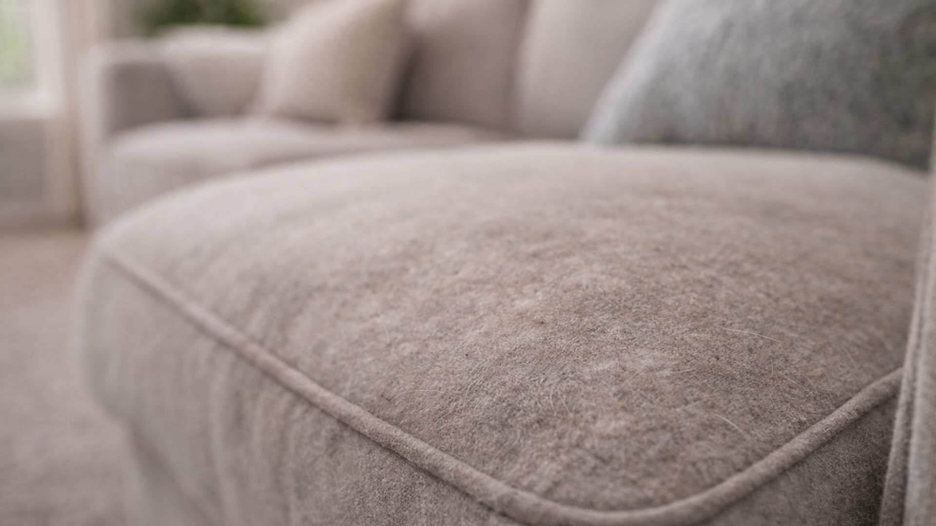 Upholstered furniture acts like a sponge